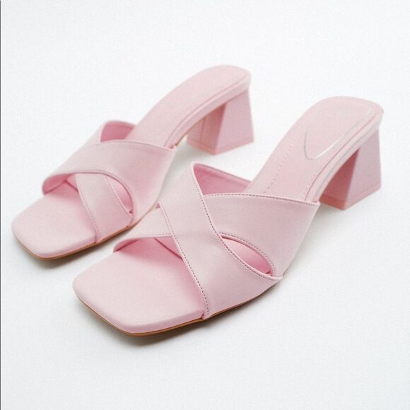 Zara Block Heel Sandals - Picture 2 of 7